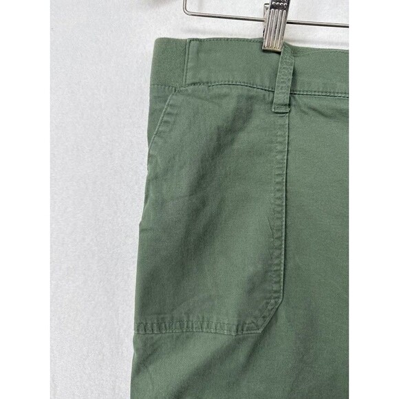 Women's Lee Plus Size 20W Army Green Bermuda Shorts Mid Rise Regular Fit Flex - Picture 2 of 7